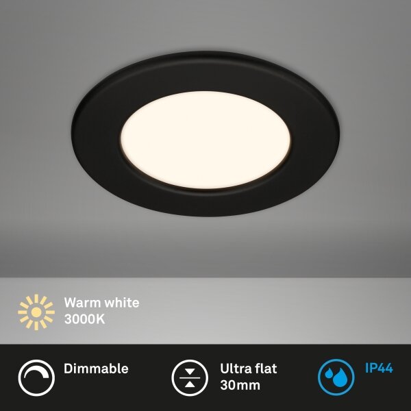 Briloner 7049015 - LED Koupelnové podhledové svítidlo LED/6W/230V IP44 černá