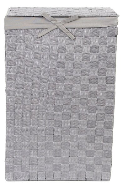 Koš na prádlo s víkem Compactor Stan, 55 L, 25 x 38 x 60 cm, šedý
