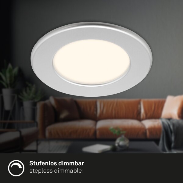 Briloner 7049014 - LED Koupelnové podhledové svítidlo 6W/230V IP44 matný chrom