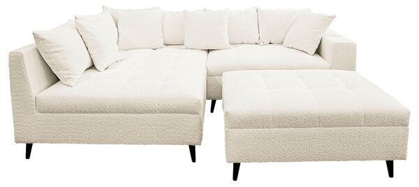 ROHOVÁ SEDAČKA, textil, bílá MID.YOU - Sedací soupravy, Online Only