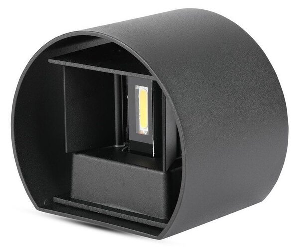 LED Solution Černé fasádní LED svítidlo kulaté 5W IP65 Barva světla: Teplá bílá 217081