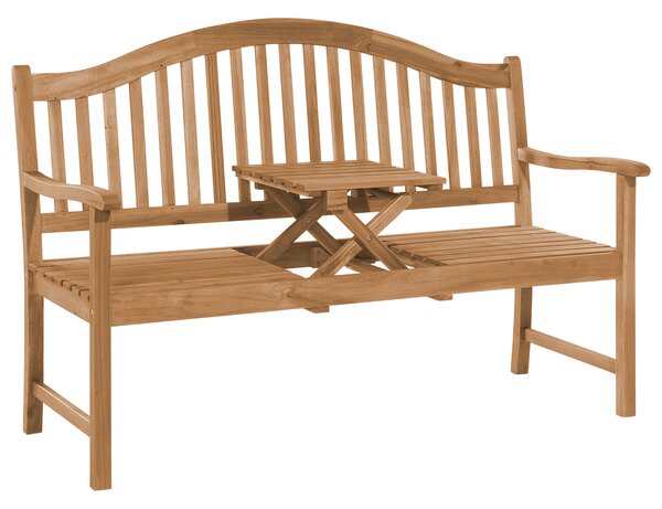 Zahradní lavice HILO 150 cm Akáciové dřevo Hnědá