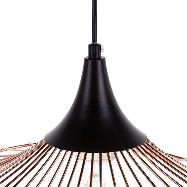 Závěsná lampa MAZARO Kov Měděná