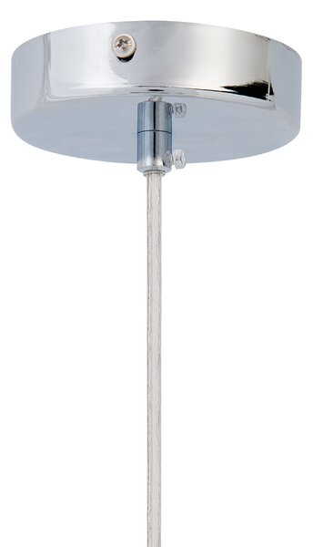 Závěsná lampa SESSERA Sklo Stříbrná