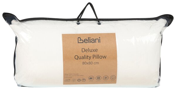 Polštář TRIGLAV Nízká Polyester 80 x 80 cm Bílá