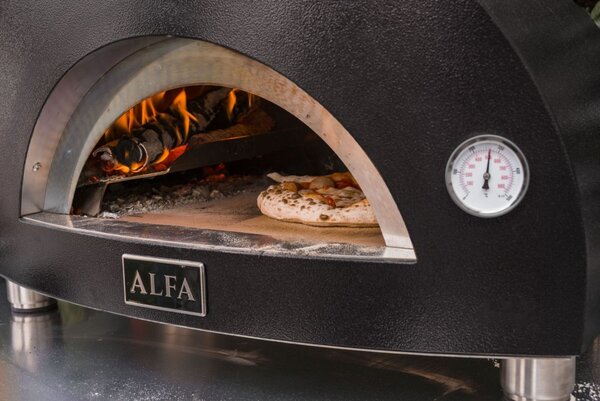 Pec na pizzu na dřevo Alfa Forni – 1 Pizza, červená