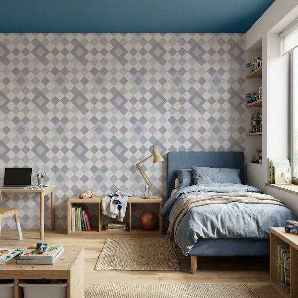 Tapety Diamanty v chladných šedo-modrých odstínech, Tapety abstraktní, a01247v1 : uwalls.cz
