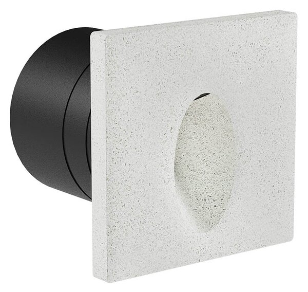 Redo Venkovní LED svítidlo do stěny BAST oval 2,5W, 10x10 cm, IP65 Barva: Antracit, Barva světla: 3000K