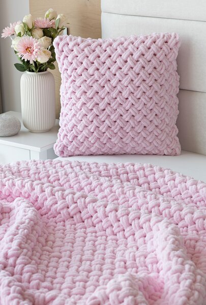 Povlak Knittingly růžový Mikropolyester 40/40