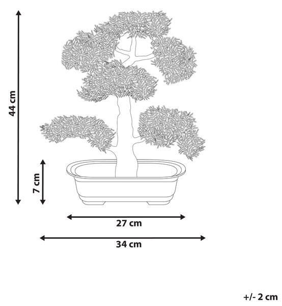 Umělá rostlina PINE 44 cm Zelená