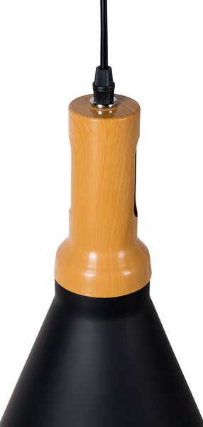 Závěsná lampa MACKENZIE Kov Černá