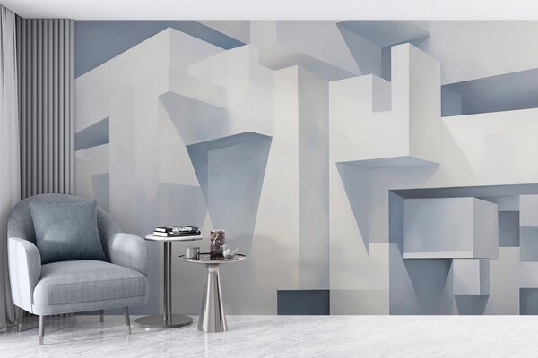 Fototapety Geometrické abstrakce, Fototapety 3D, Fototapety 3d geometrické tvary, w05823 : uwalls.cz