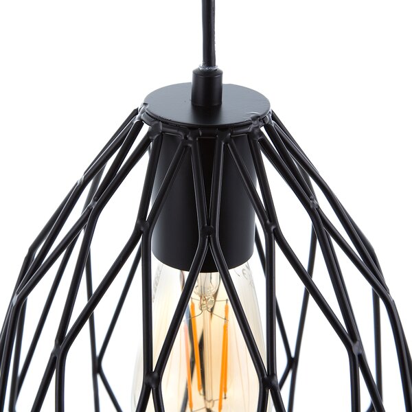 Závěsná lampa MAGRA Kov Černá