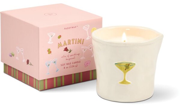 Paddywax Bistro Martini vonná svíčka z keramiky 226 g