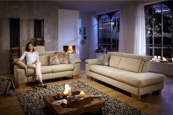 Sedací souprava LAVA XC 2 2,5-sed s funkcí relax +otoman