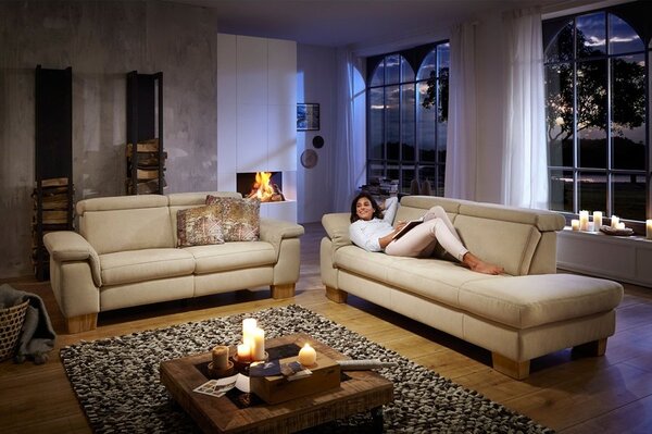 Sedací souprava LAVA XC 2 2,5-sed s funkcí relax +otoman