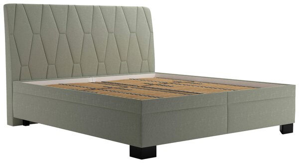 ČALOUNĚNÁ POSTEL, 180/200 cm, zelená Blanar - Postele s úložným prostorem