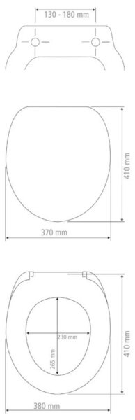 WENKO 25171100-WC sedátko PRIMA 37x41 cm zelená/stříbrná