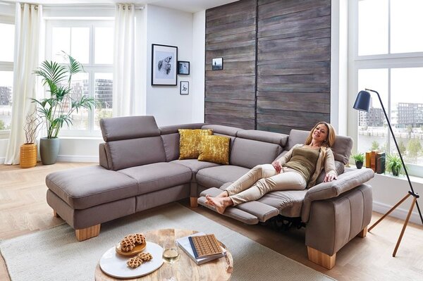 Rohová sedací souprava LAVA XC 4 s funkcí relaxu Levý roh