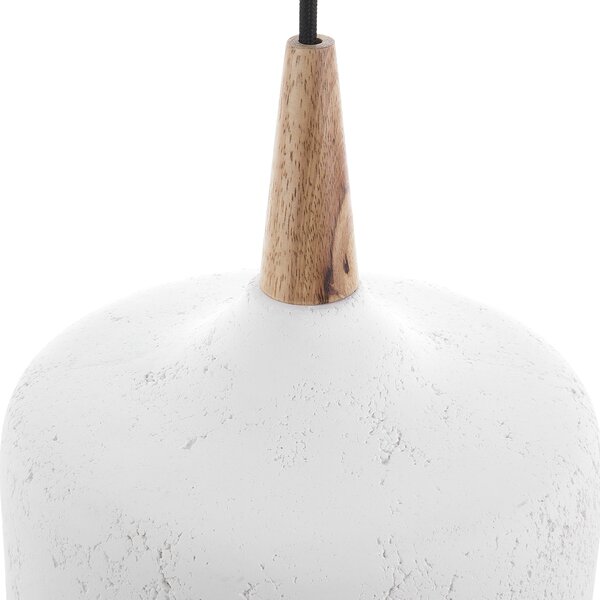 Závěsná lampa BURANO Beton Bílá