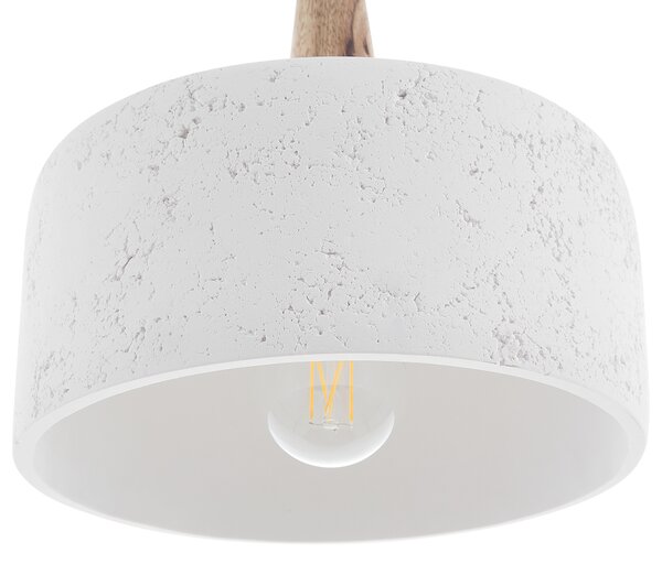 Závěsná lampa BURANO Beton Bílá