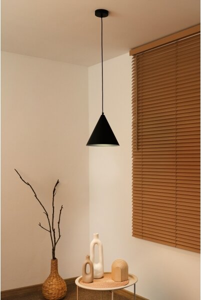 Duolla - Lustr na lanku IRONLINE 1xG9/3W/230V pr. 25 cm černá