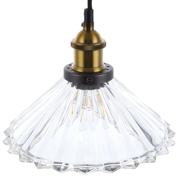 Závěsná lampa COLORADO Sklo Průhledná