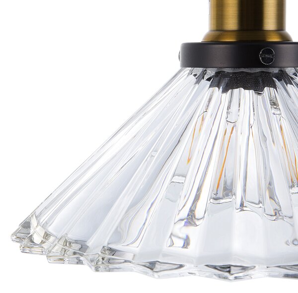Závěsná lampa COLORADO Sklo Průhledná