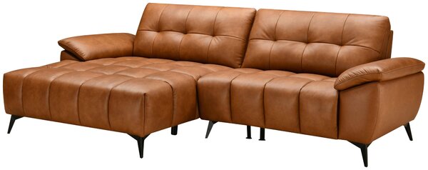 ROHOVÁ SEDAČKA, textil, kůže, koňaková MID.YOU - Sedací soupravy, Online Only