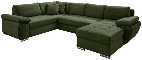 SEDACÍ SOUPRAVA, textil, tmavě zelená P & B - Sedací soupravy, Online Only