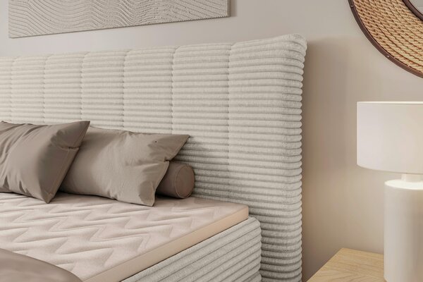 POSTEL BOXSPRING, 180/200 cm, béžová Esposa - Postele s úložným prostorem