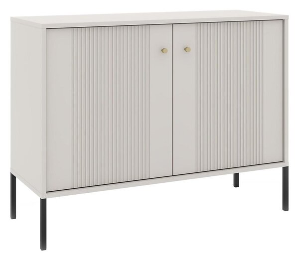 Komoda LUE 105x79x39 cm béžová/černá