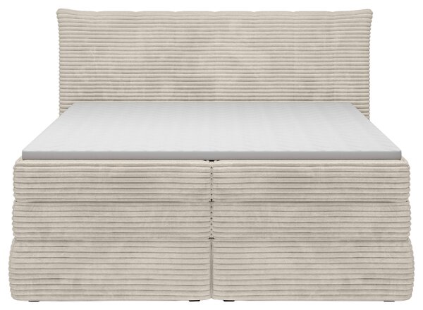 POSTEL BOXSPRING, 180/200 cm, béžová Esposa - Postele s úložným prostorem