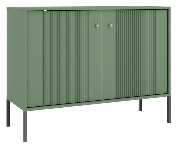 Komoda LUE 105x79x39 cm zelená/černá