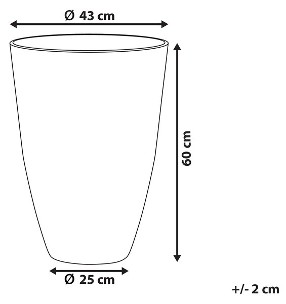 Květináč CAMIA 43 cm Šedá