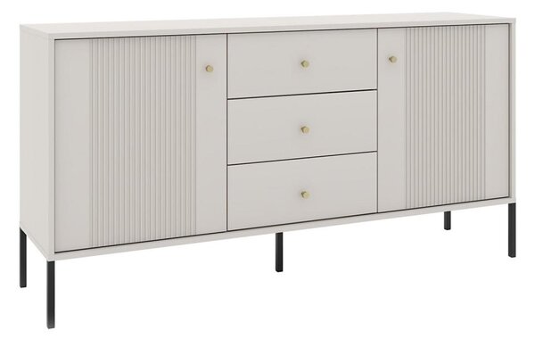 Komoda LUE 155x79x39 cm béžová/černá