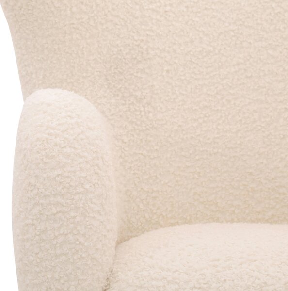 KŘESLO S PODNOŽKOU, textil, bílá Livetastic - Online Only křesla & taburety, Online Only