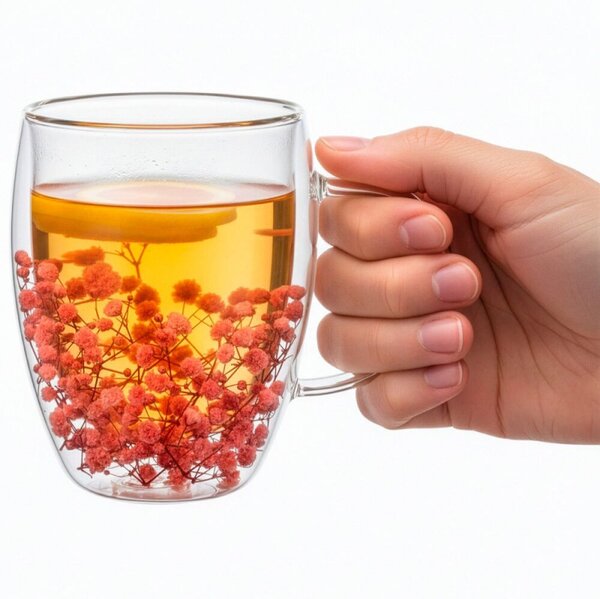 Skleněný hrnek na kávu 300 ml SPRINGOS HA7574