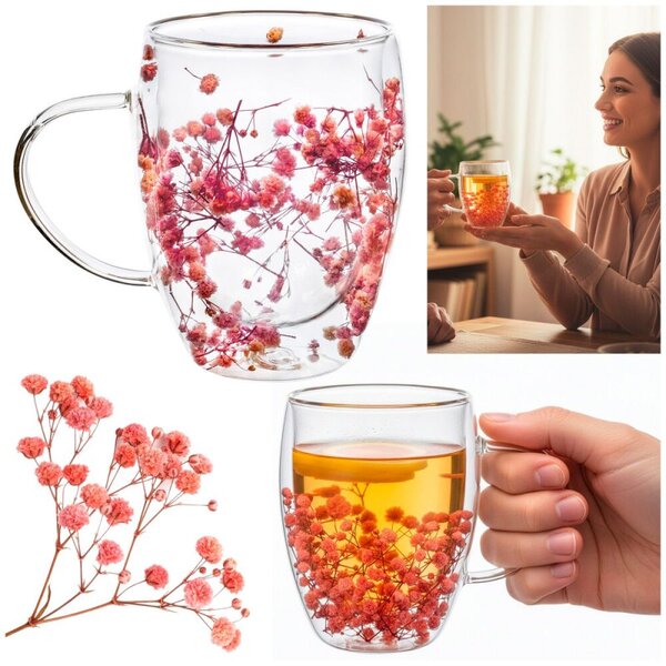 Skleněný hrnek na kávu 300 ml SPRINGOS HA7574