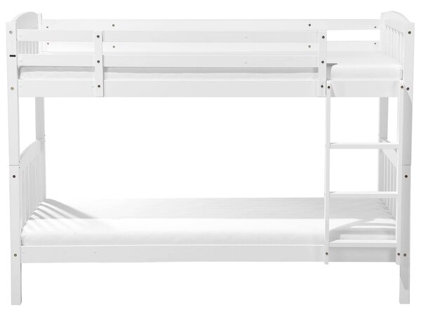 Patrová postel Borovicové dřevo REVIN 90 x 200 cm Bílá