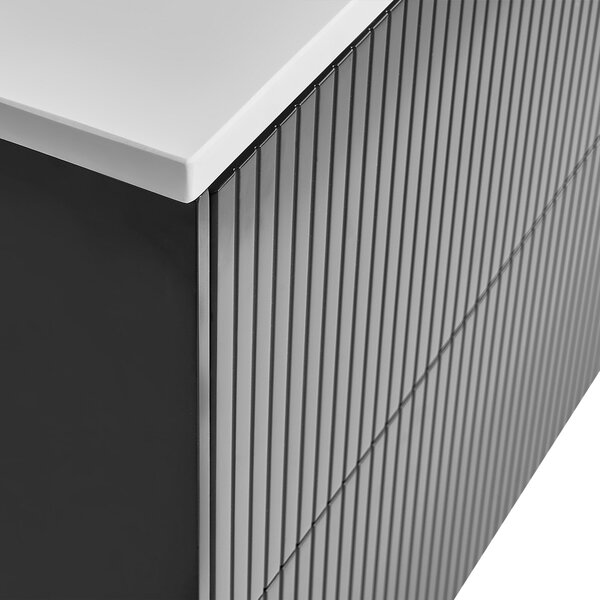 Nástěnná skříňka pod umyvadlo QUINTELA 60 cm Černá