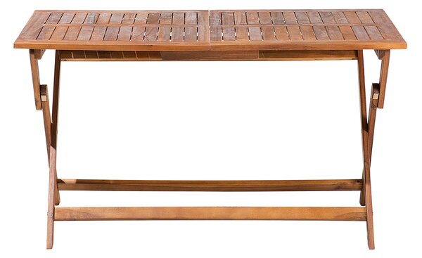 Zahradní jídelní stůl CENTO 140 cm 75 cm Akáciové dřevo Hnědá