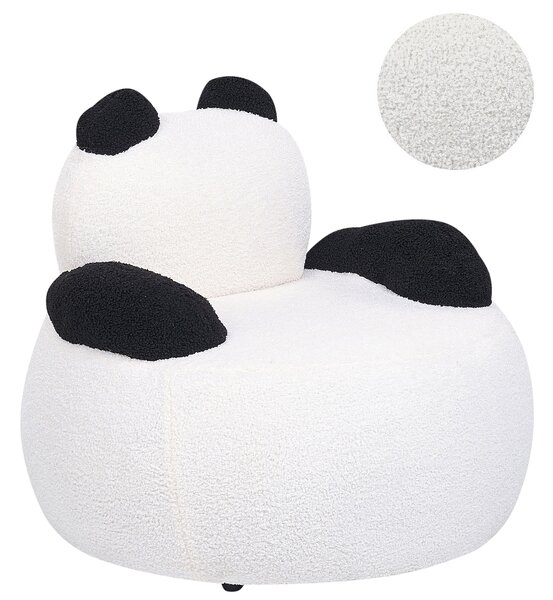 Dětské křeslo Panda VIBY Buklé Bílá