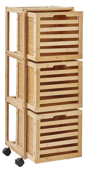 Skříňka do koupelny SHAWNEE Bambus 32 cm Světle hnědá