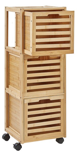 Skříňka do koupelny SHAWNEE Bambus 32 cm Světle hnědá