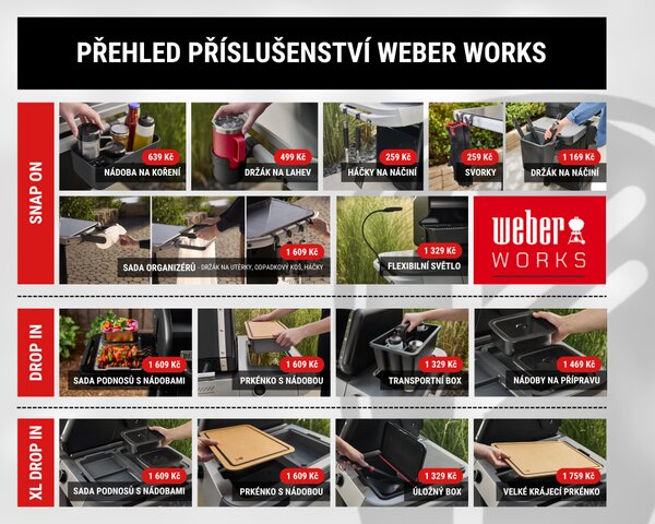 Weber Flexibilní světlo Works Snap On