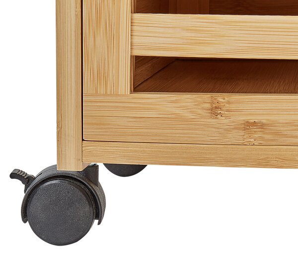 Skříňka do koupelny SHAWNEE Bambus 32 cm Světle hnědá