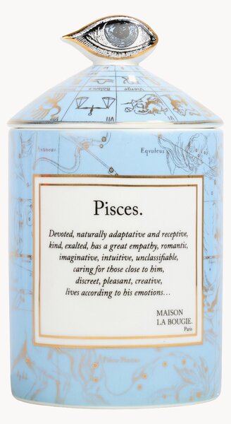 Ručně vyrobená vonná svíčka Pisces (Monoi & mořská sůl)