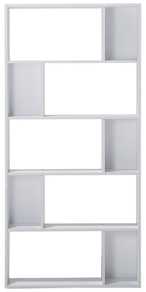 Knihovna s 5 policemi ORILLA 174 cm Bílá