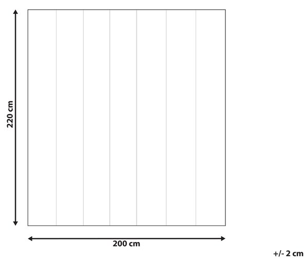 Přikrývka Polyester Středně hřejivá CHAPCHA 200 x 220 cm